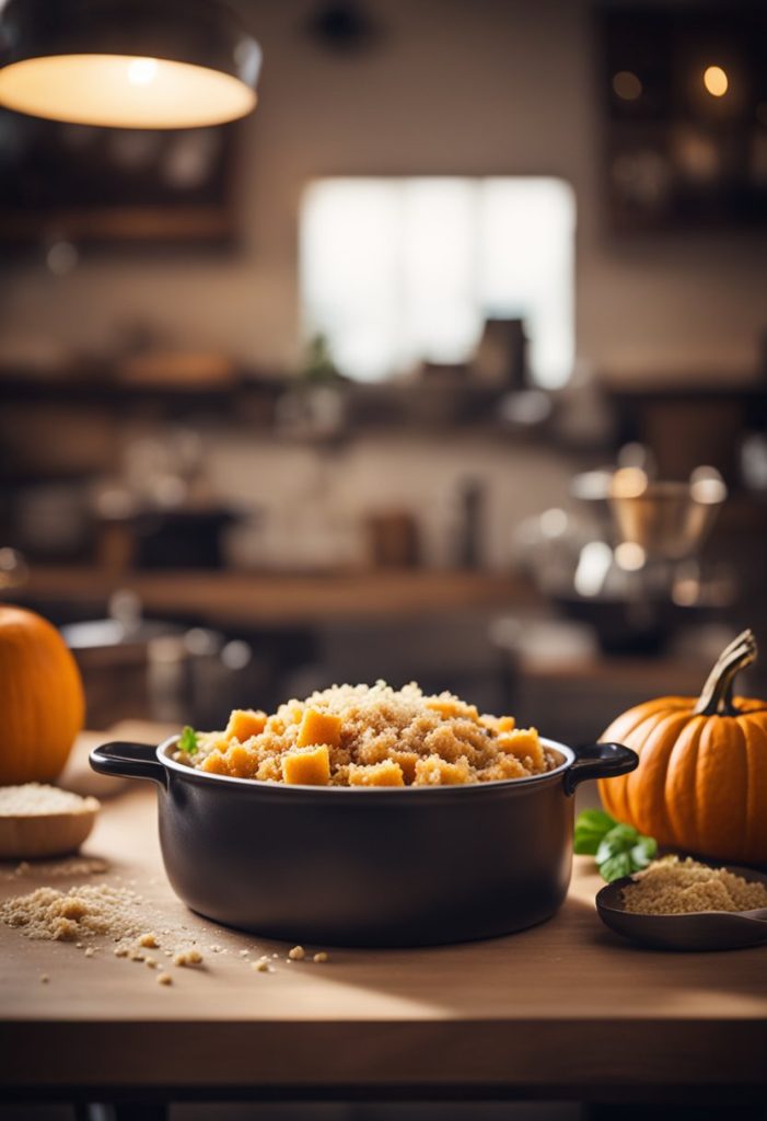 crumble de potiron au parmesan 