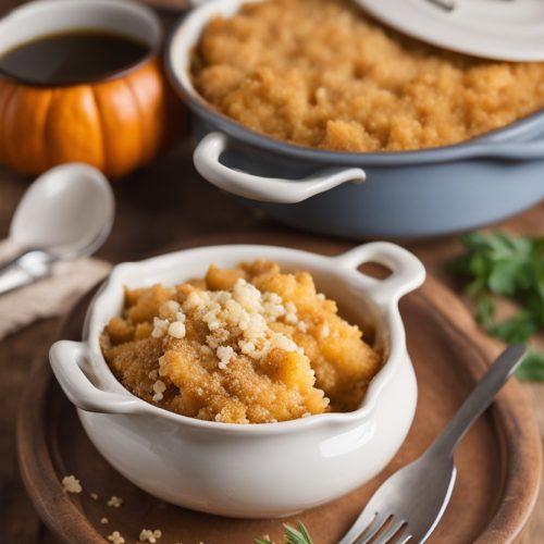 crumble de potiron au parmesan