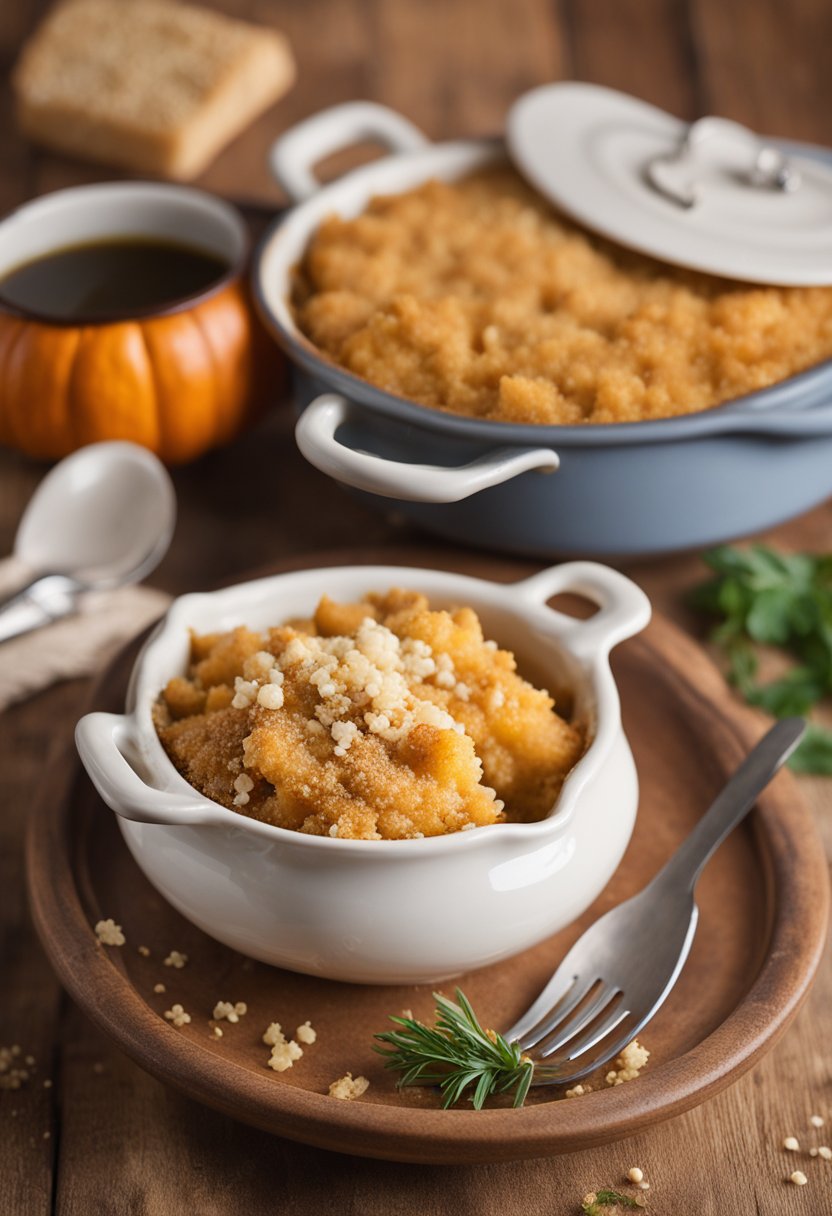 crumble de potiron au parmesan