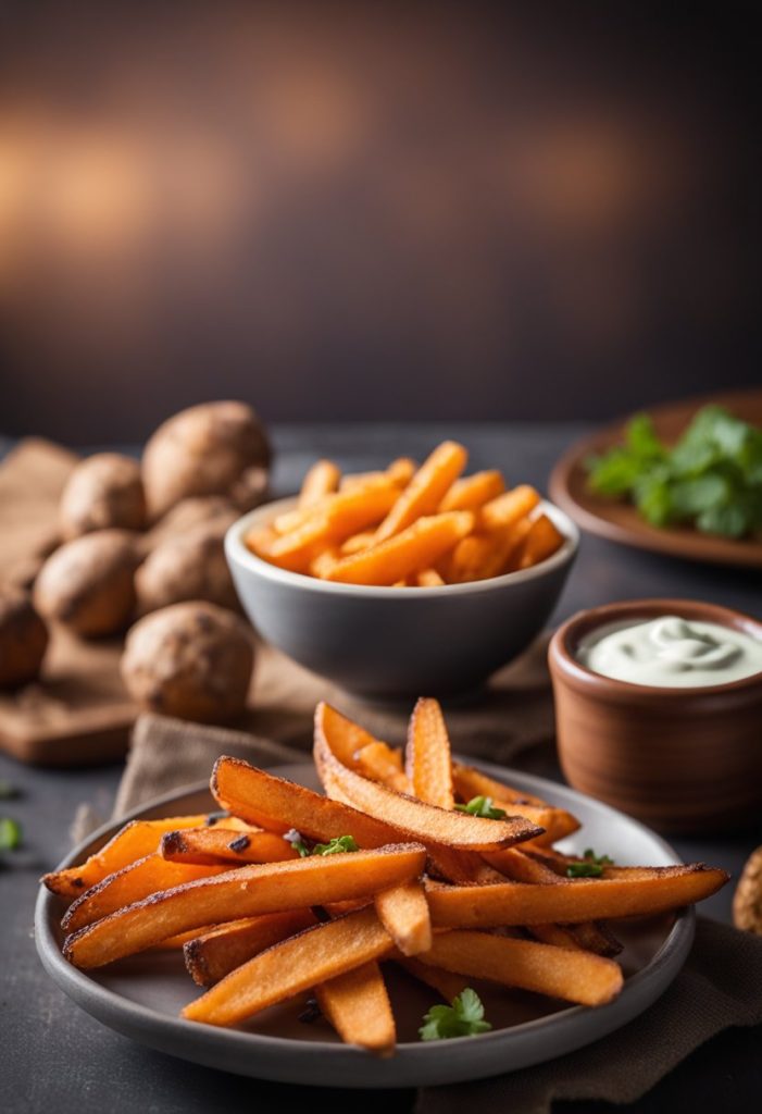 frites de patates douces 