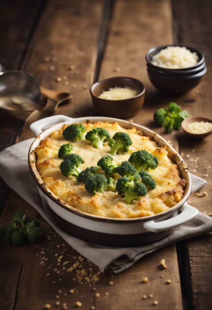 gratin de brocoli au parmesan 