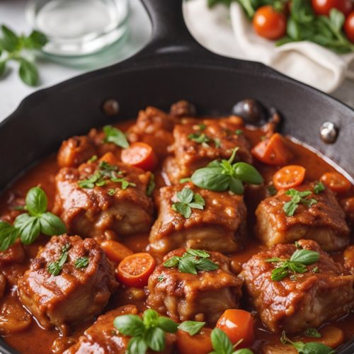 grenadins de veau à la tomate