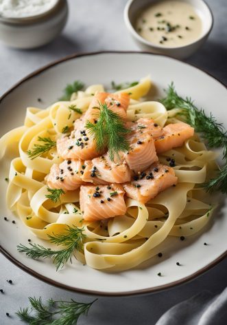 Tagliatelles au saumon