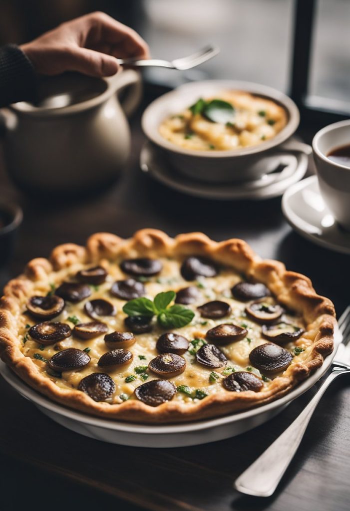 quiche aux champignons 