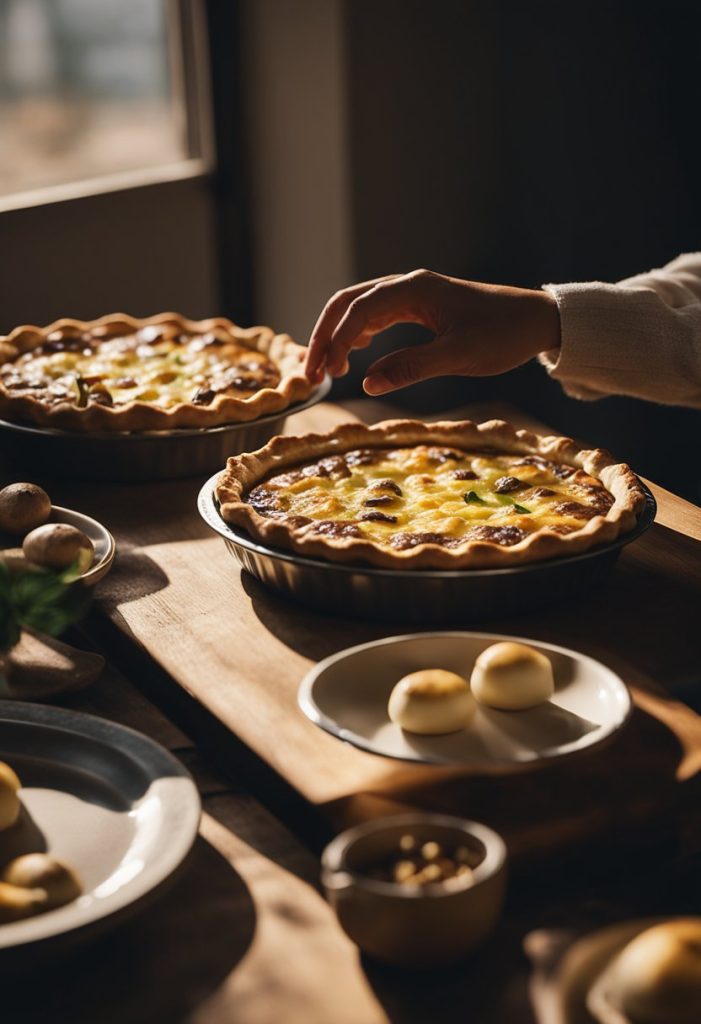 quiche aux champignons 