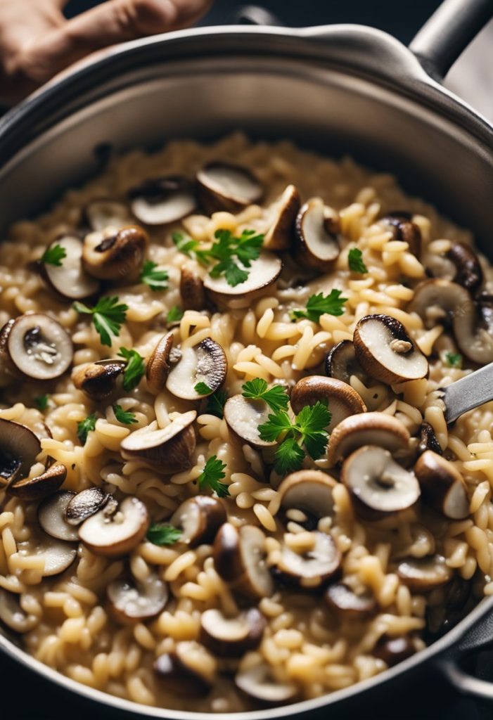 risotto aux champignons 