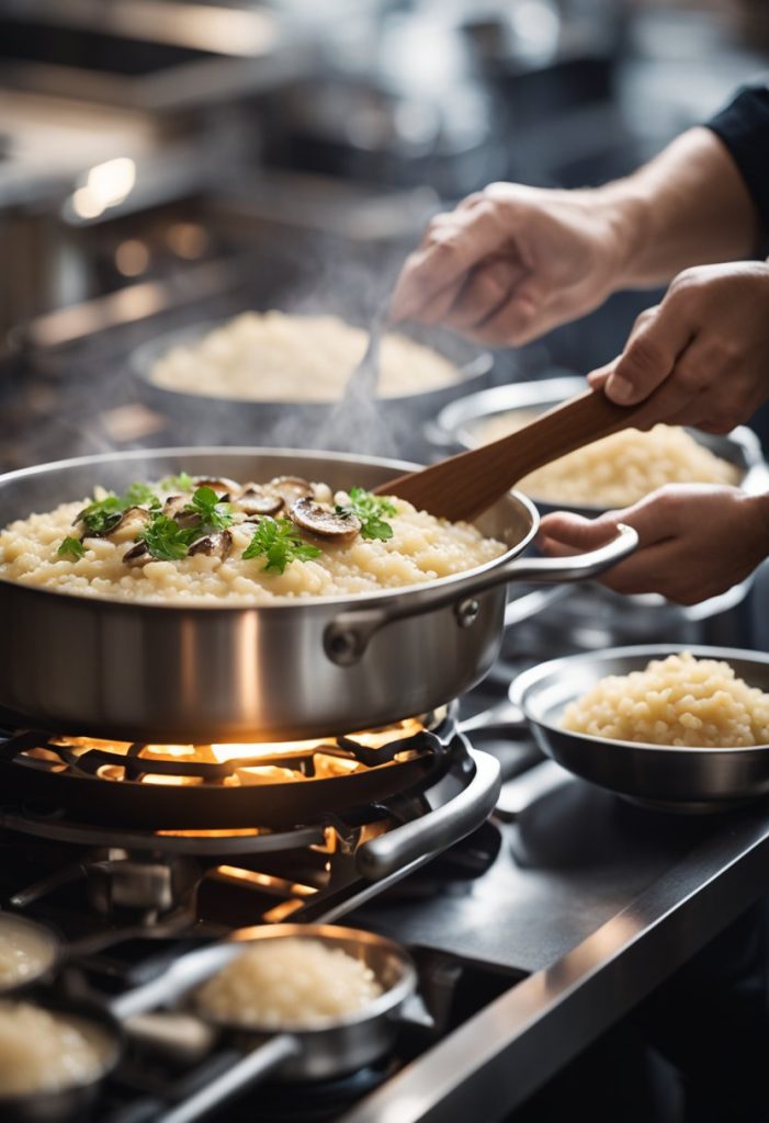 risotto aux champignons 