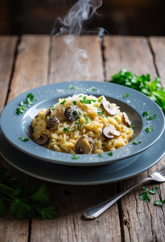 risotto aux champignons 