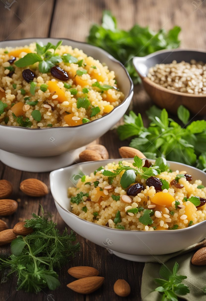 salade de boulgour aux raisins et à la courge