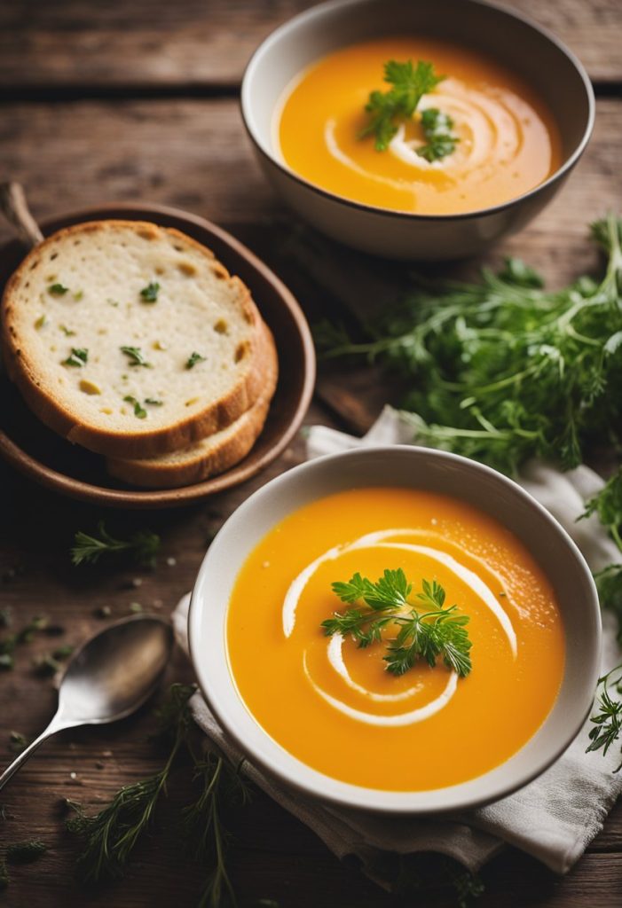 soupe de carottes et oranges 