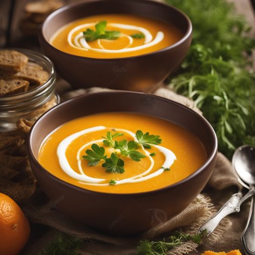 soupe de carottes et oranges