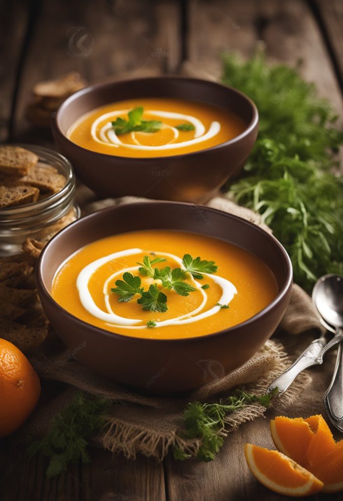 soupe de carottes et oranges 