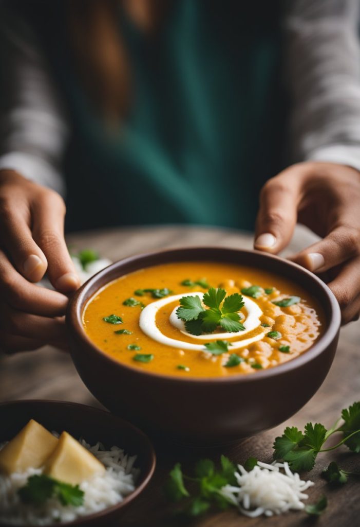 soupe de lentilles corail au curry 