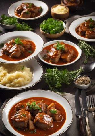 Grenadins de veau à la sauce tomate