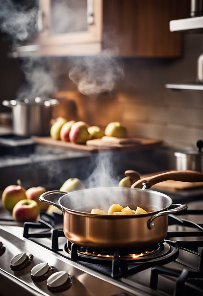 compote de pommes à la cannelle 