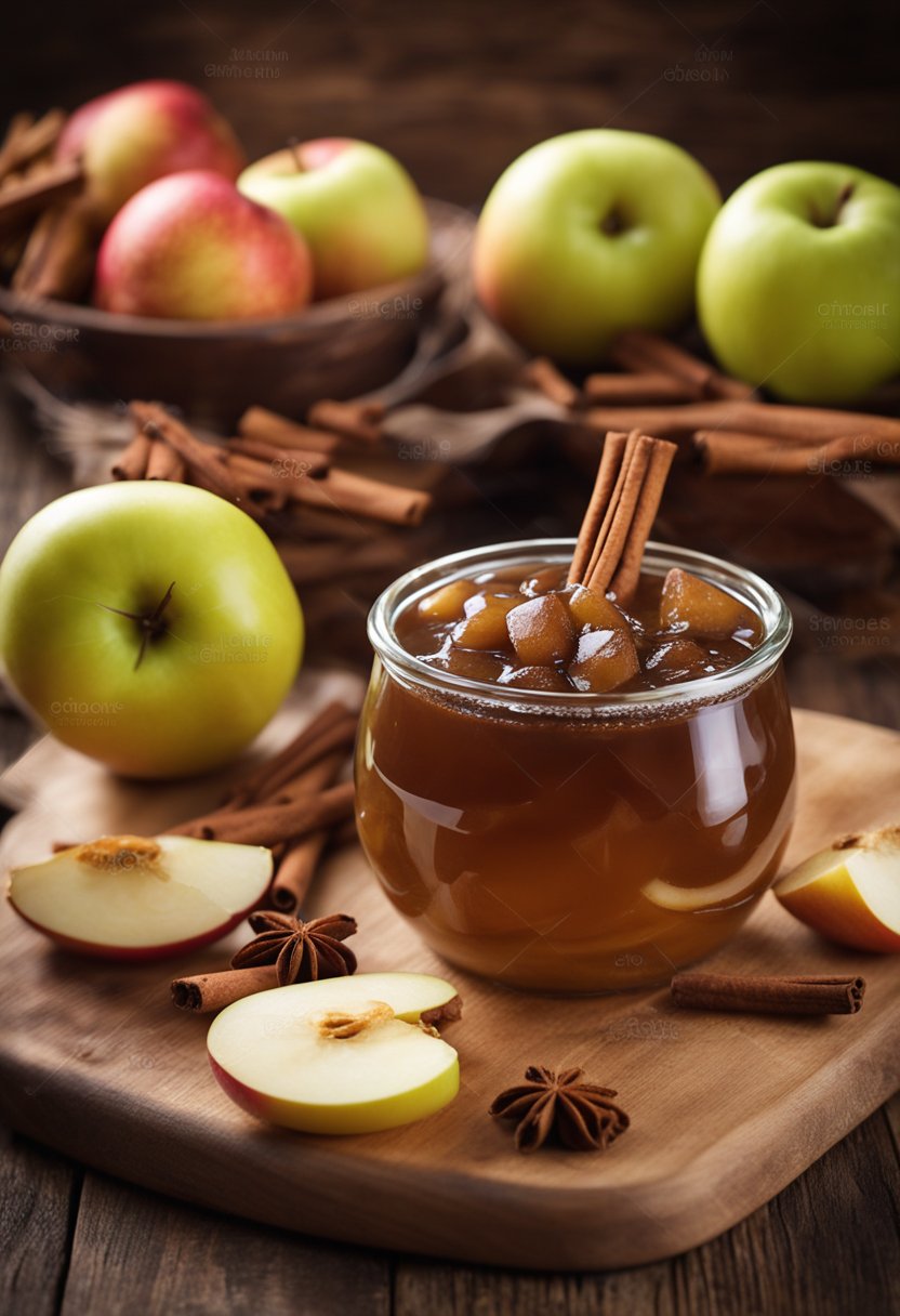 compote de pommes à la cannelle