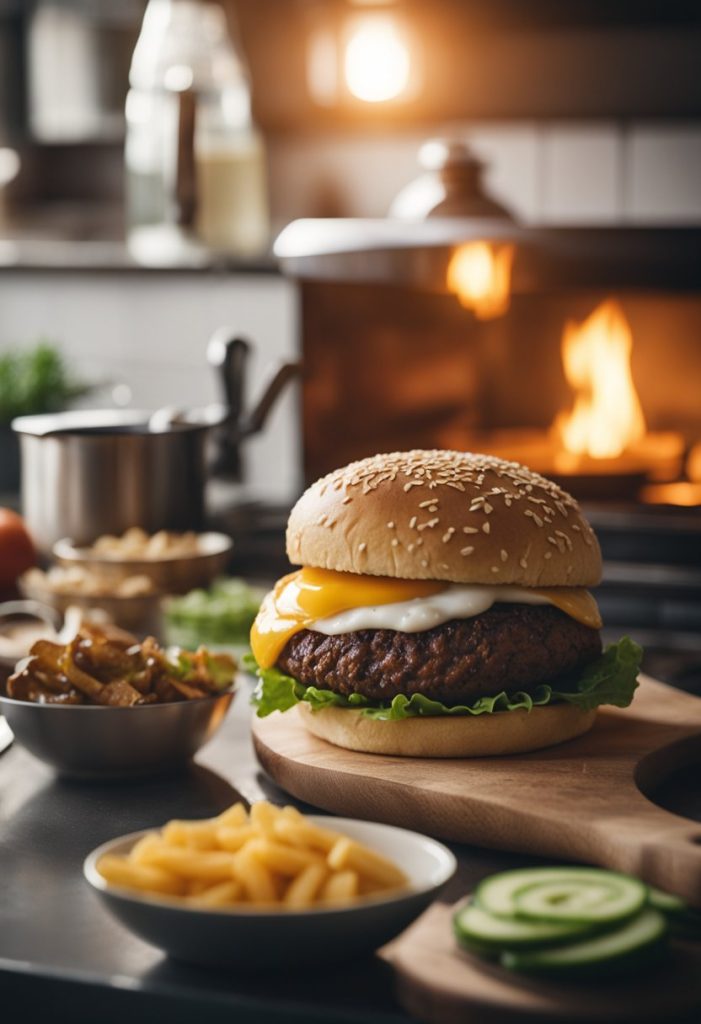 pain à burger maison ou bun 