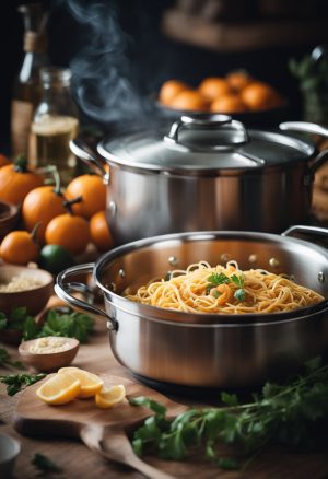 Spaghetti au potimarron et aux noix