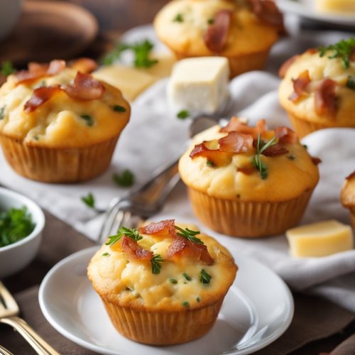 muffins aux lardons et au fromage