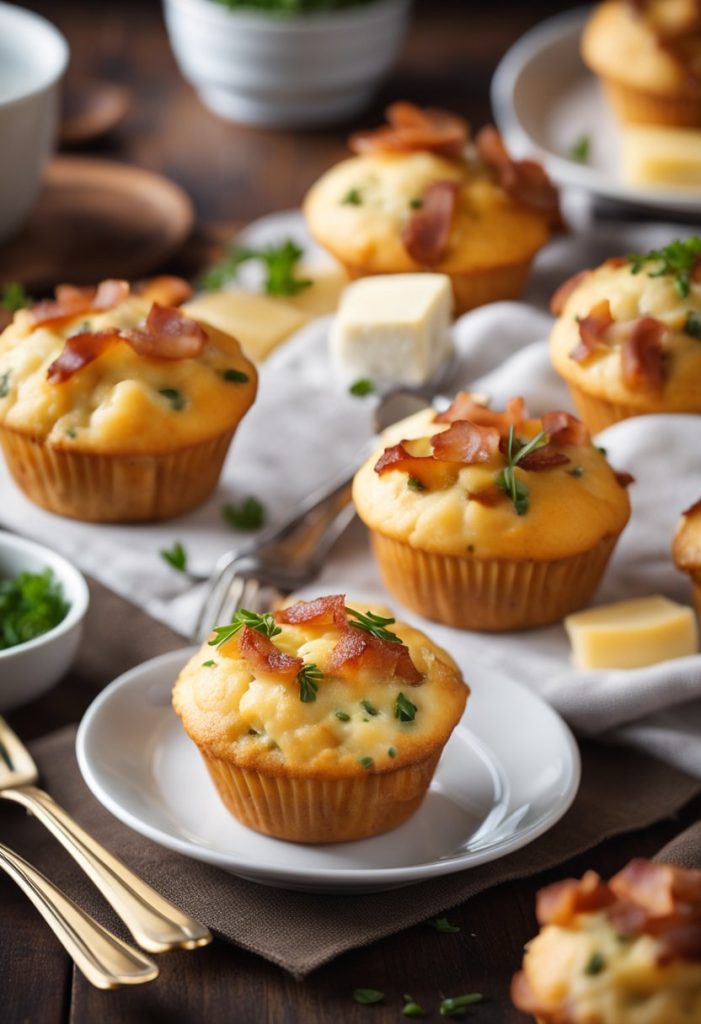 muffins aux lardons et au fromage 