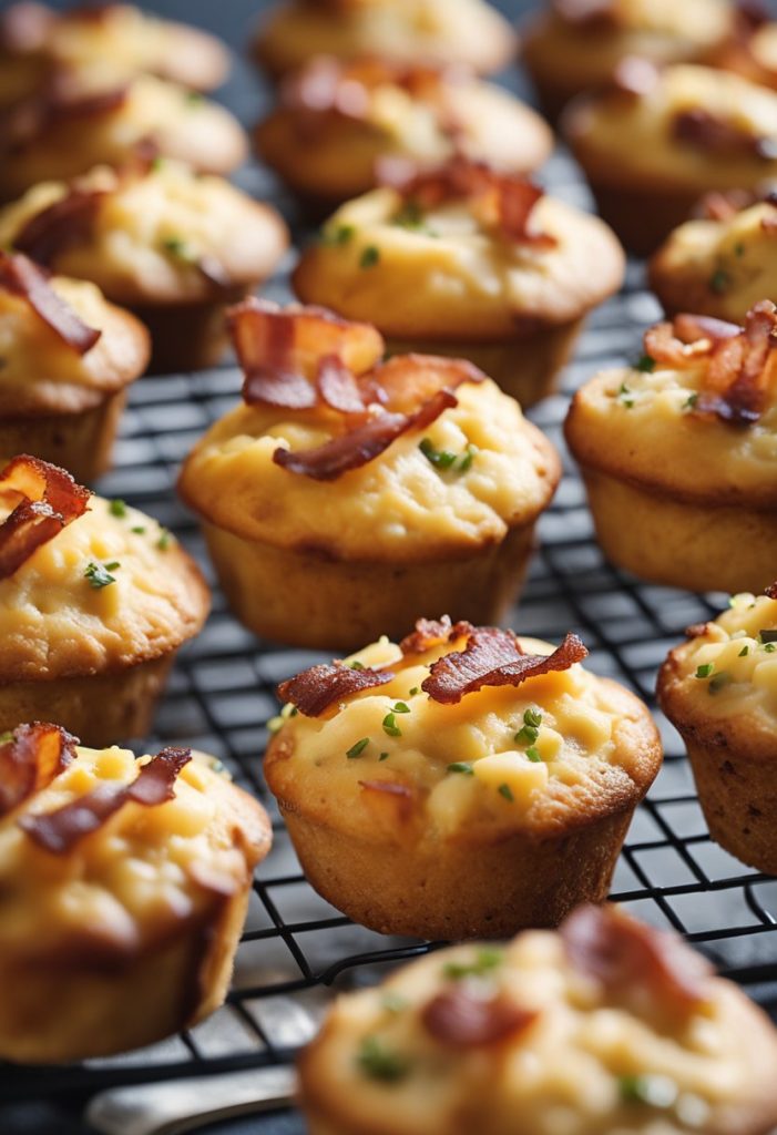 muffins aux lardons et au fromage 