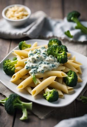 Penne au Bleu et au Brocoli