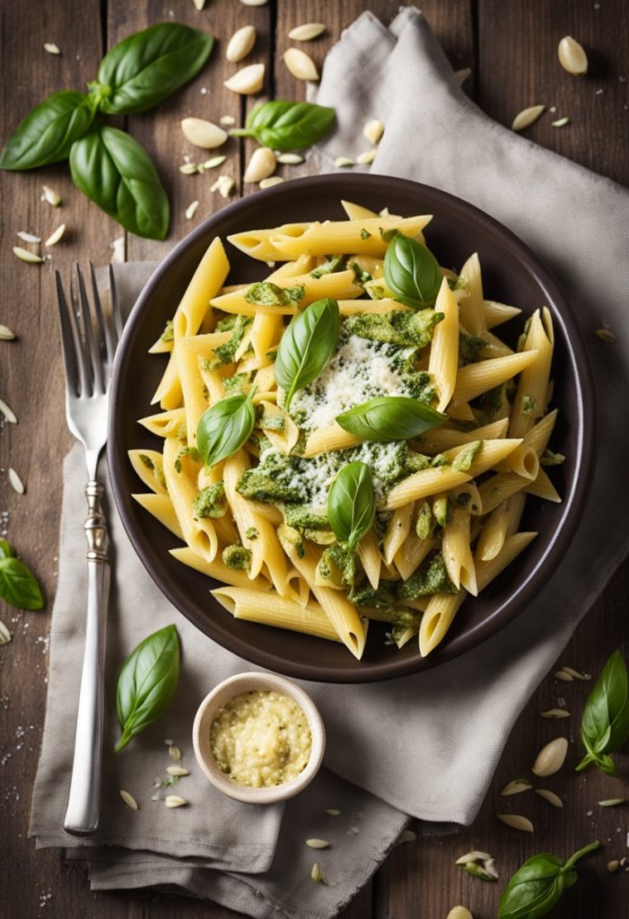 penne au pesto de pistaches 