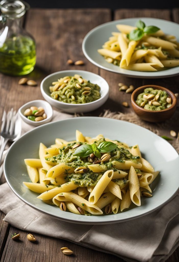 penne au pesto de pistaches 