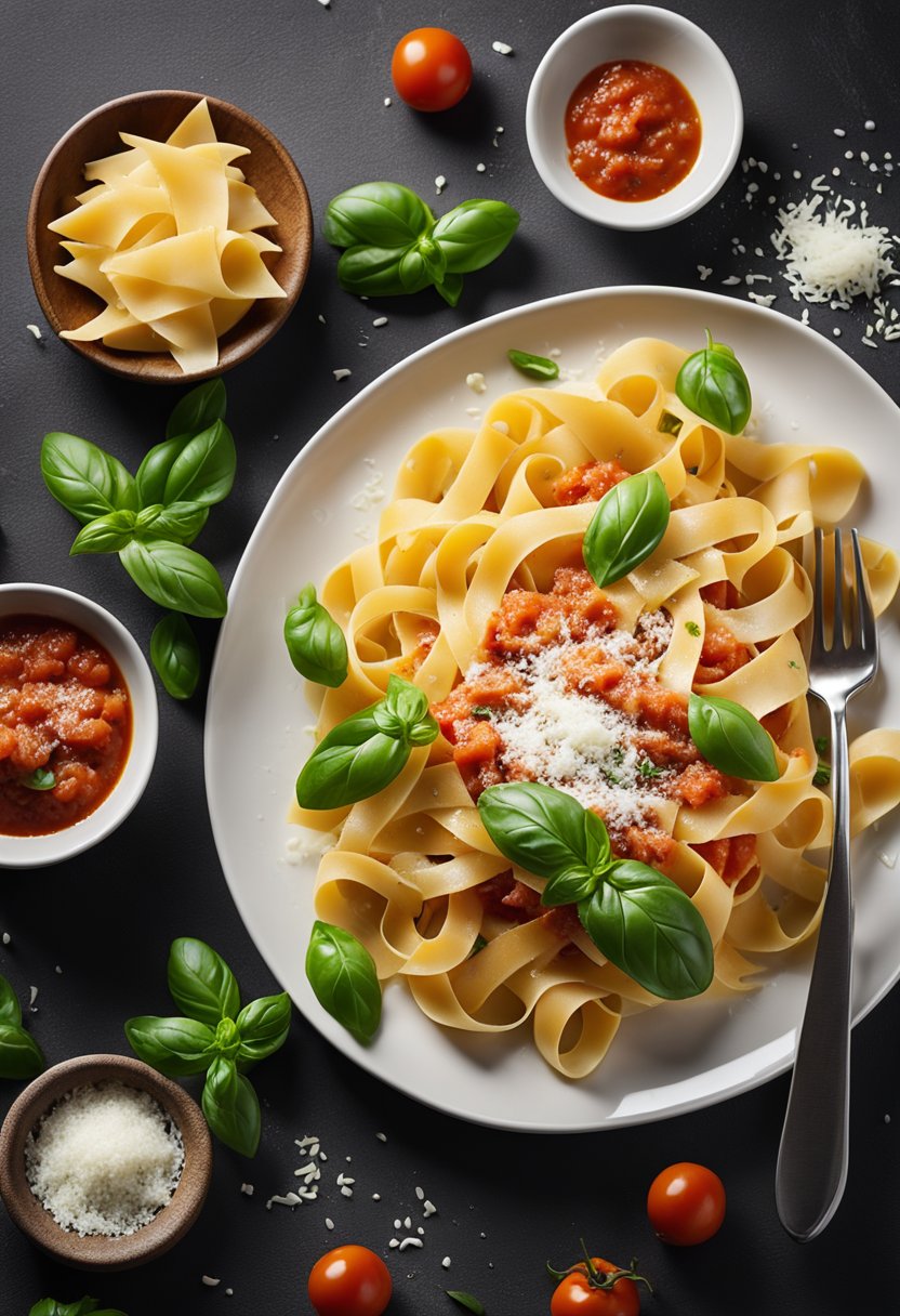 tagliatelles sauce pomodoro