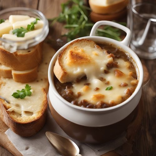 soupe à l'oignon gratinée